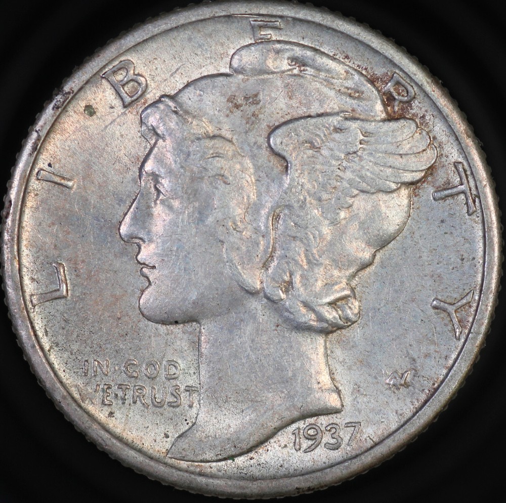 1937 D Mercury Dime Ch. BU