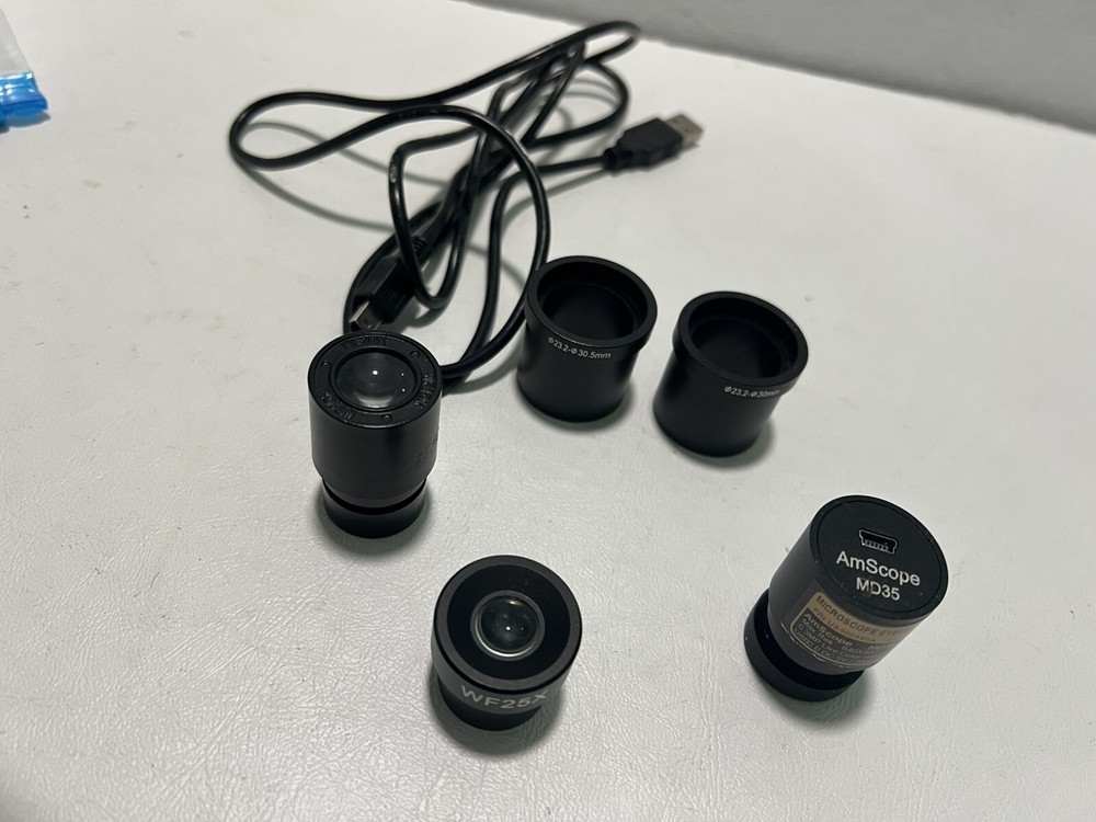 Amscope Microscope Md35 Eyepiece Wf25x Wf10x