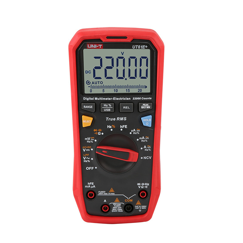 UNI-T UT61E+ 1000V True RMS Digital Multimeter USB Data hold/backlight✦Kd