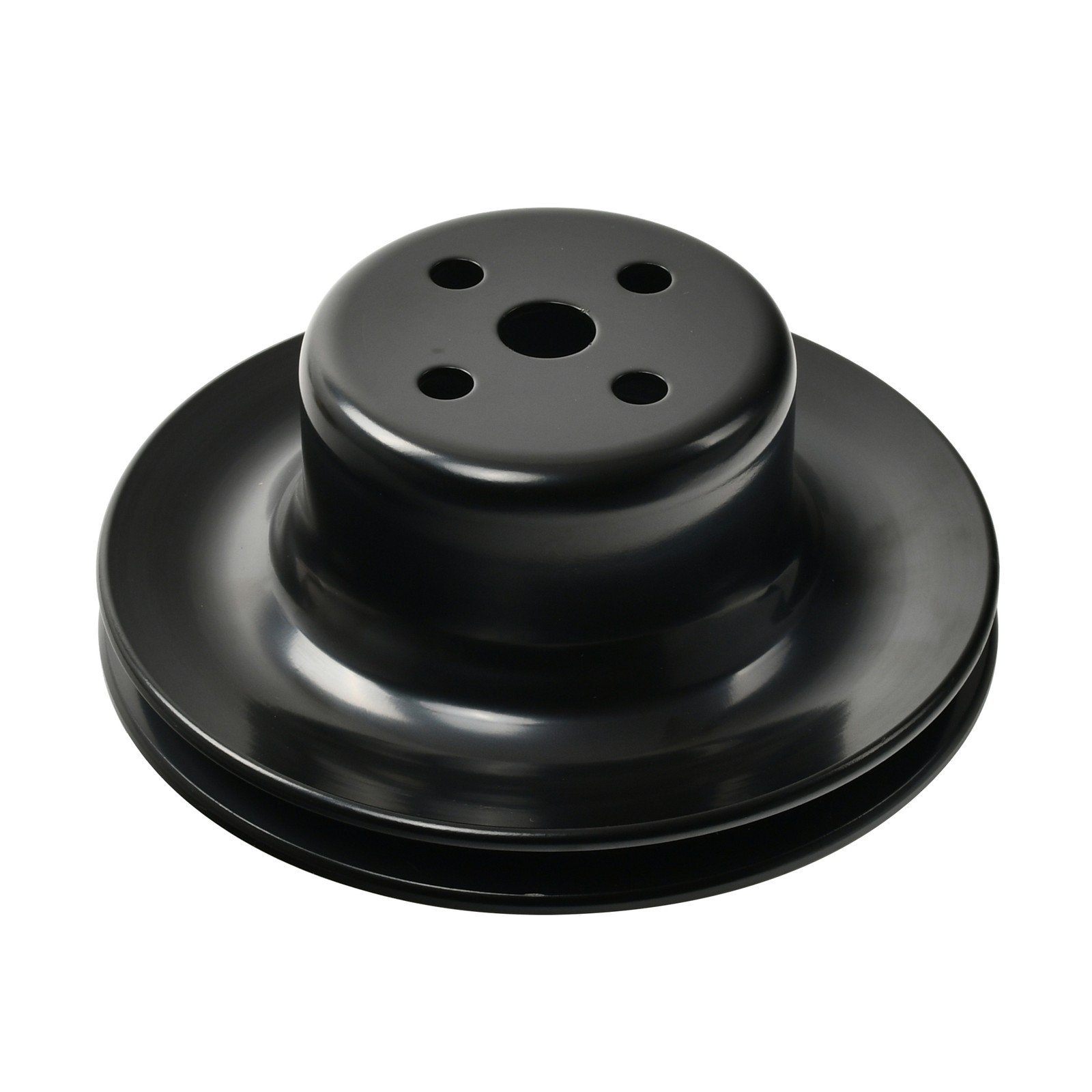 Steel Single-Groove Water Pump Pulley Black for 1965-1969 SBF 260 289 351W V8