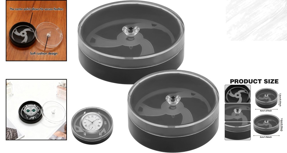 2Pcs Portable Watch Face Storage Boxes - Dust-Proof & Scratch-Proof Protection