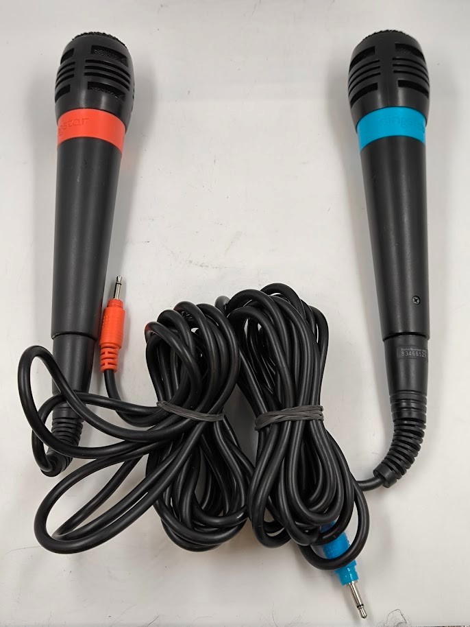 Playstation 2 PS2 Microphones Singstar Working Black