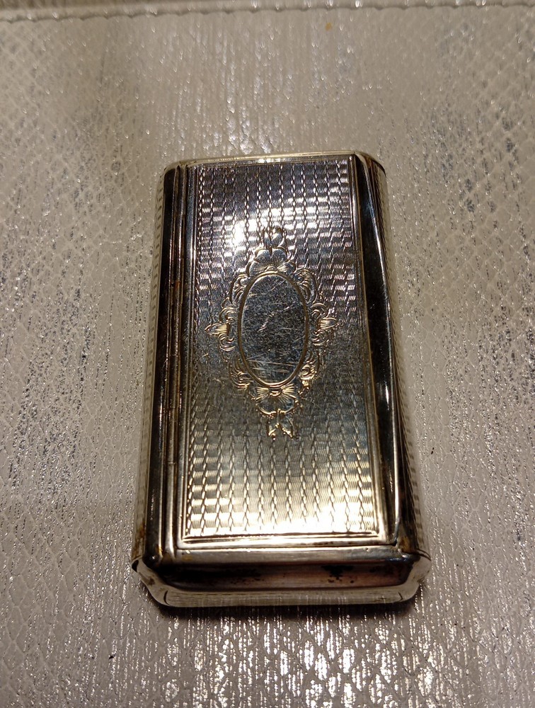 Solid Silver Snuffbox Early 19th Century Continental Hallmark.