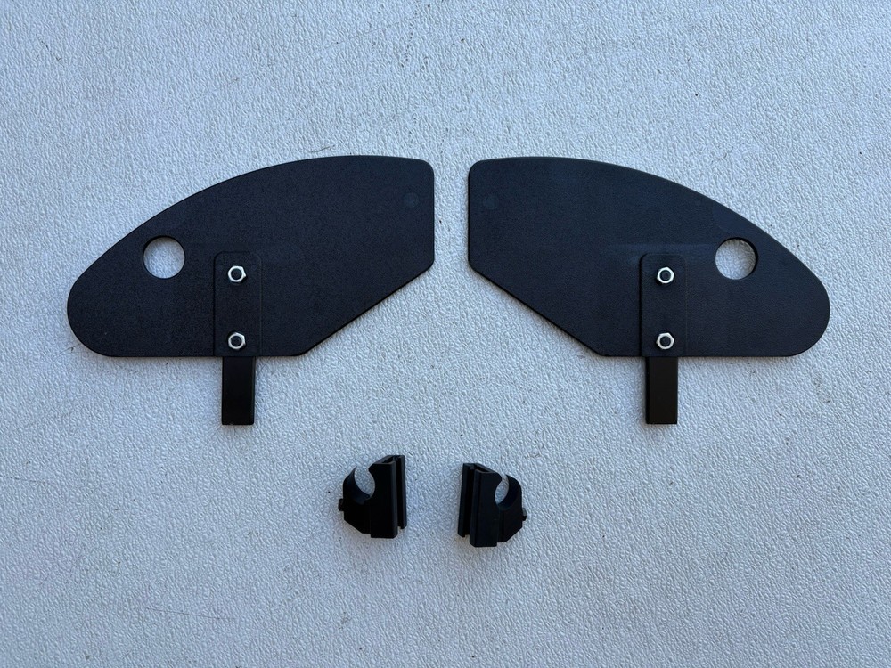 Quickie Wheelchair side guards with mounting brackets. Pair.