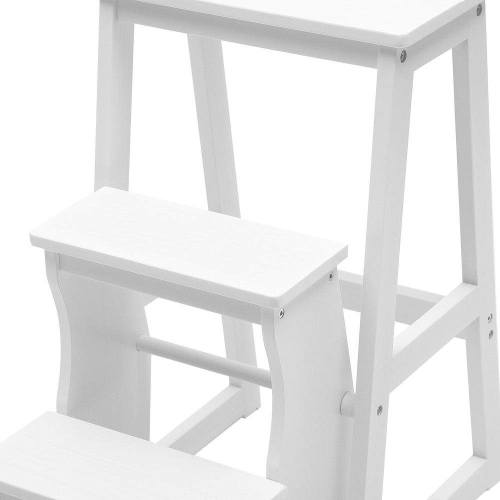Folding Library Ladder Chair, Lightweight Portable Multifunctional Step Stool