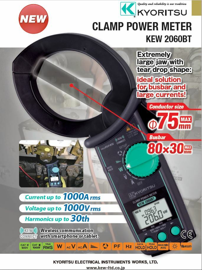 KYORITSU 2060BT (Clamp Power Meter)