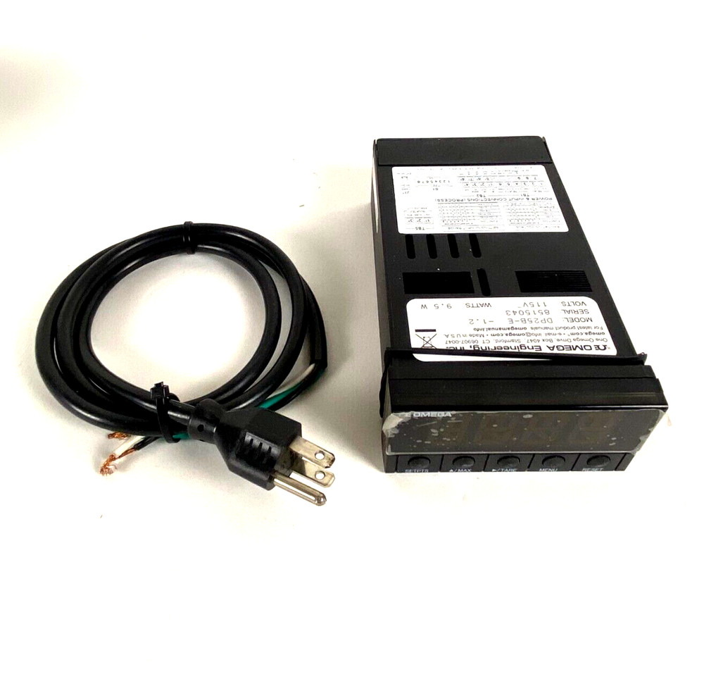 Omega Engineering DP25B-E-1.2 Digital Process Panel Meter 115VAC 4-Digit 1/8 DIN