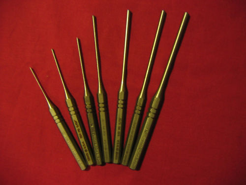 GRACE USA RS-7 GUN SMITH 7pc STEEL ROLL PIN PUNCH SET! GUNSMITH !! MACHINIST !