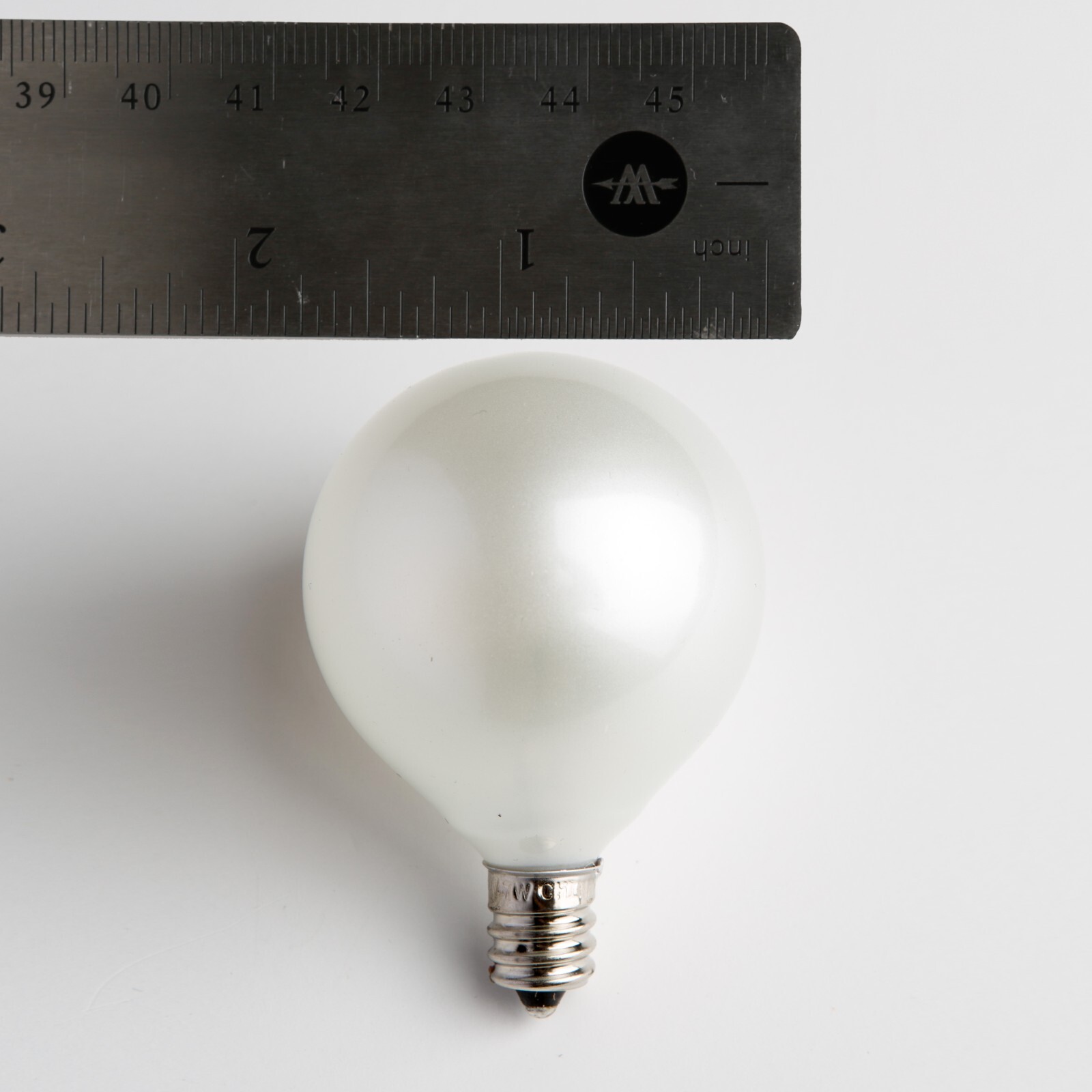 Frosted G40 String Lights for Patio Cafe Tent - White Wire - 10’, 25’, 50’, 100'