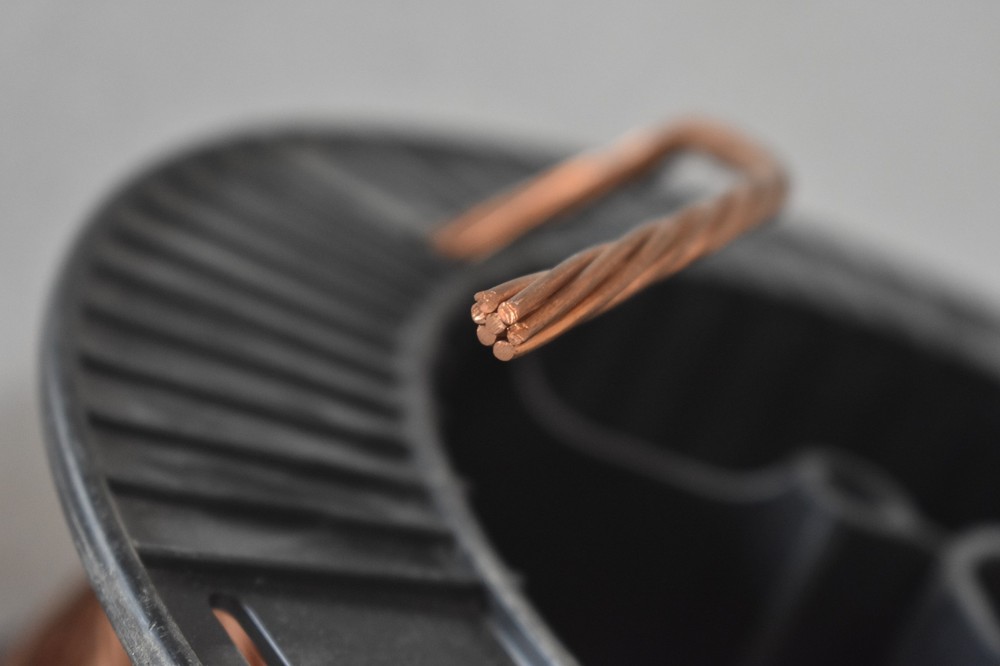7 STRAND BARE COPPER GROUNDING WIRE 50' LENGTH