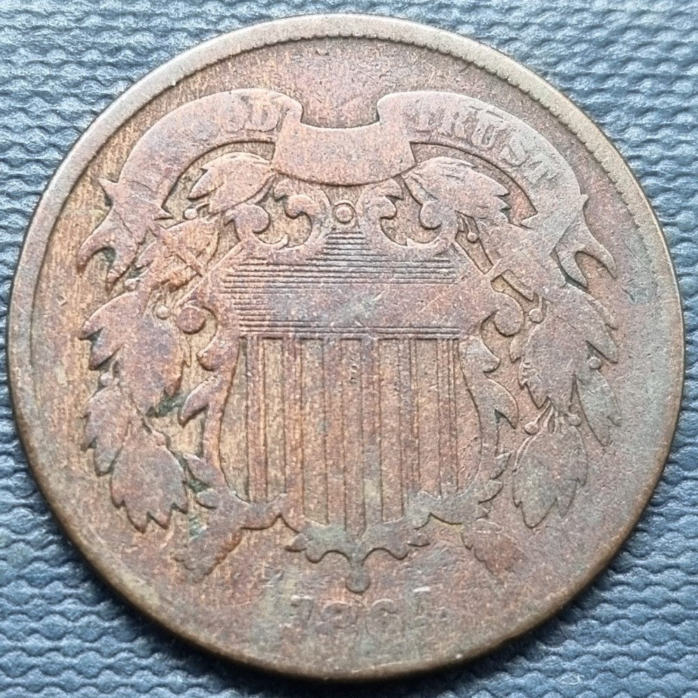 1864 Two Cent Piece 2c Type Coin Better Grade #96896