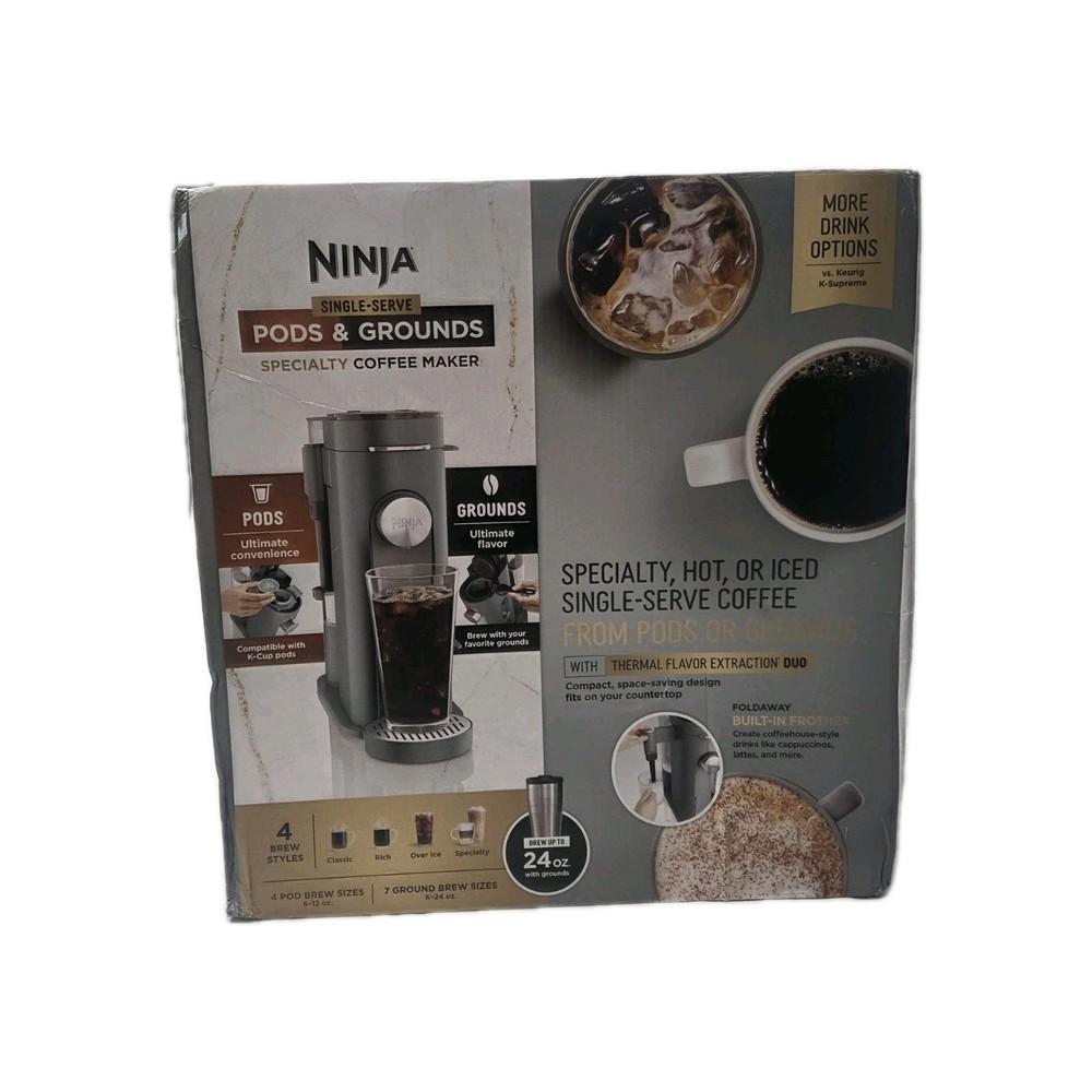 Ninja Single-Serve Pods & Grounds Specialty Coffee Maker Sage Green
