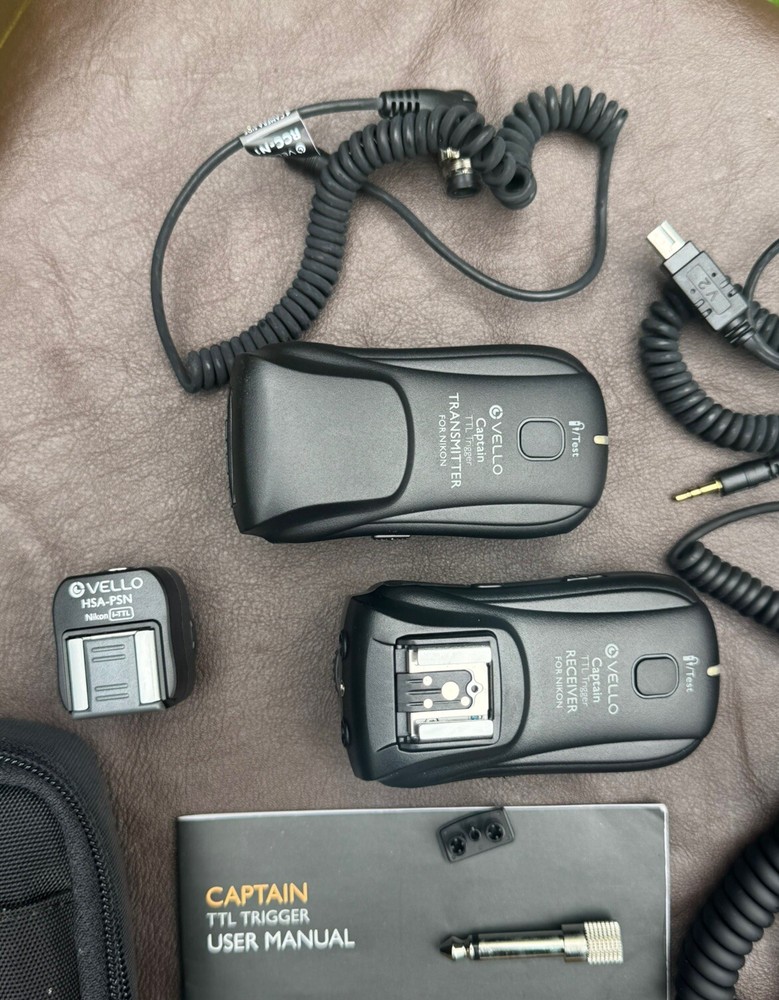 Vello TTL Trigger Captain For Strobes Flash Nikon Complete