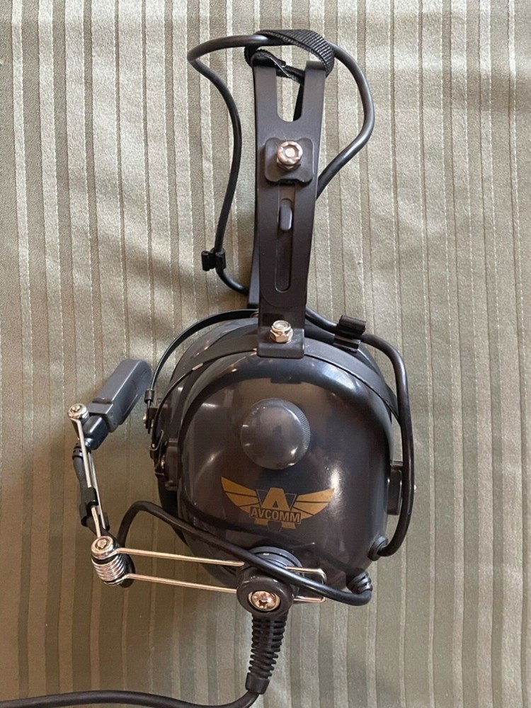 Vintage Avcomm Aviation Headset