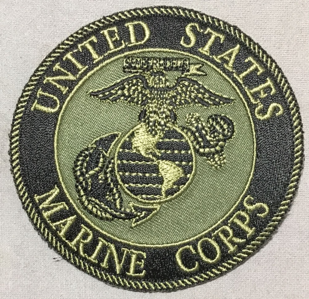 U.S. Marine Corps Emblem Subdued Round Patch