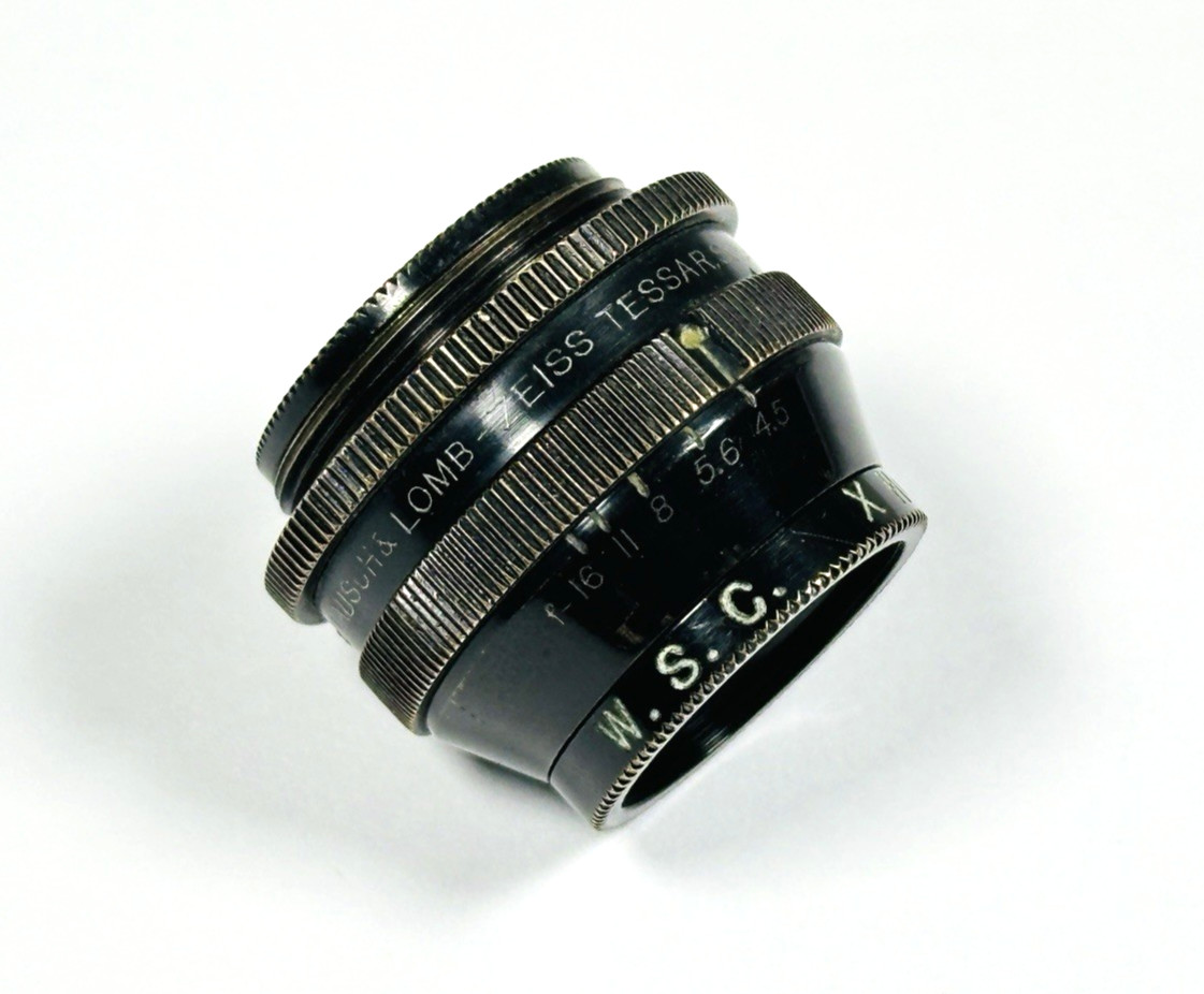 Antique Bausch & Lomb Zeiss 48mm Micro-Tessar Objective RMS Iris Diaphragm
