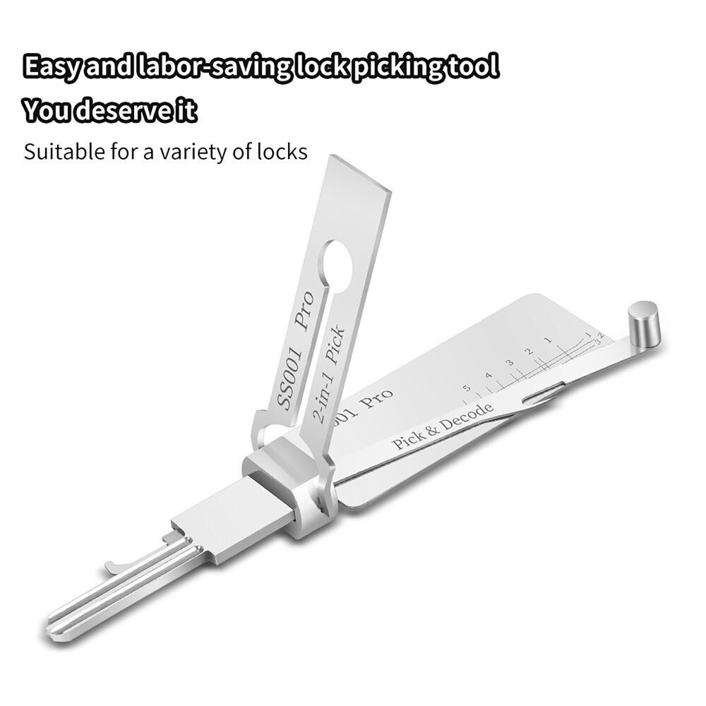 Professional SS001 Key Decoder Tool Stainless Steel for Key Cutting Code Reading