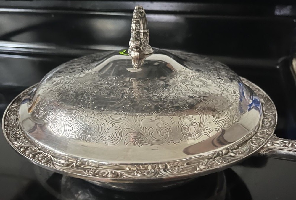 Beautiful Silverplate Chafing Dish