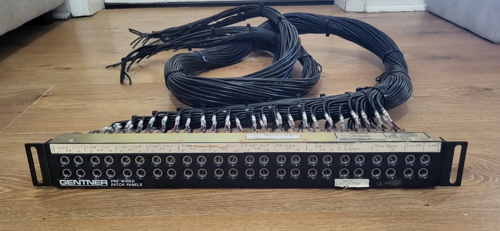 Gentner pre-wired patch panel 920-241-001 with the cables attached (2 available)