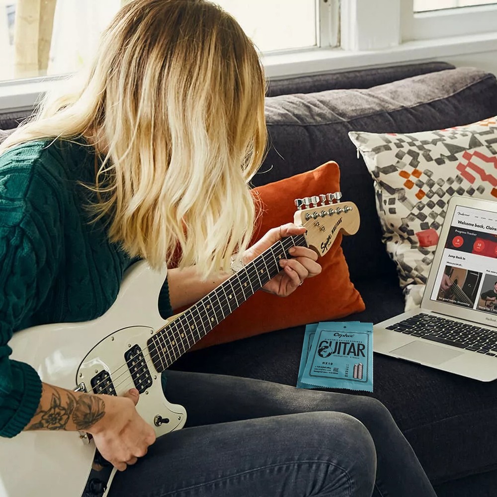 Orphee Electric Guitar Strings 11-50 Hexagonal Core Multi-Pack 10/15/30 Sets