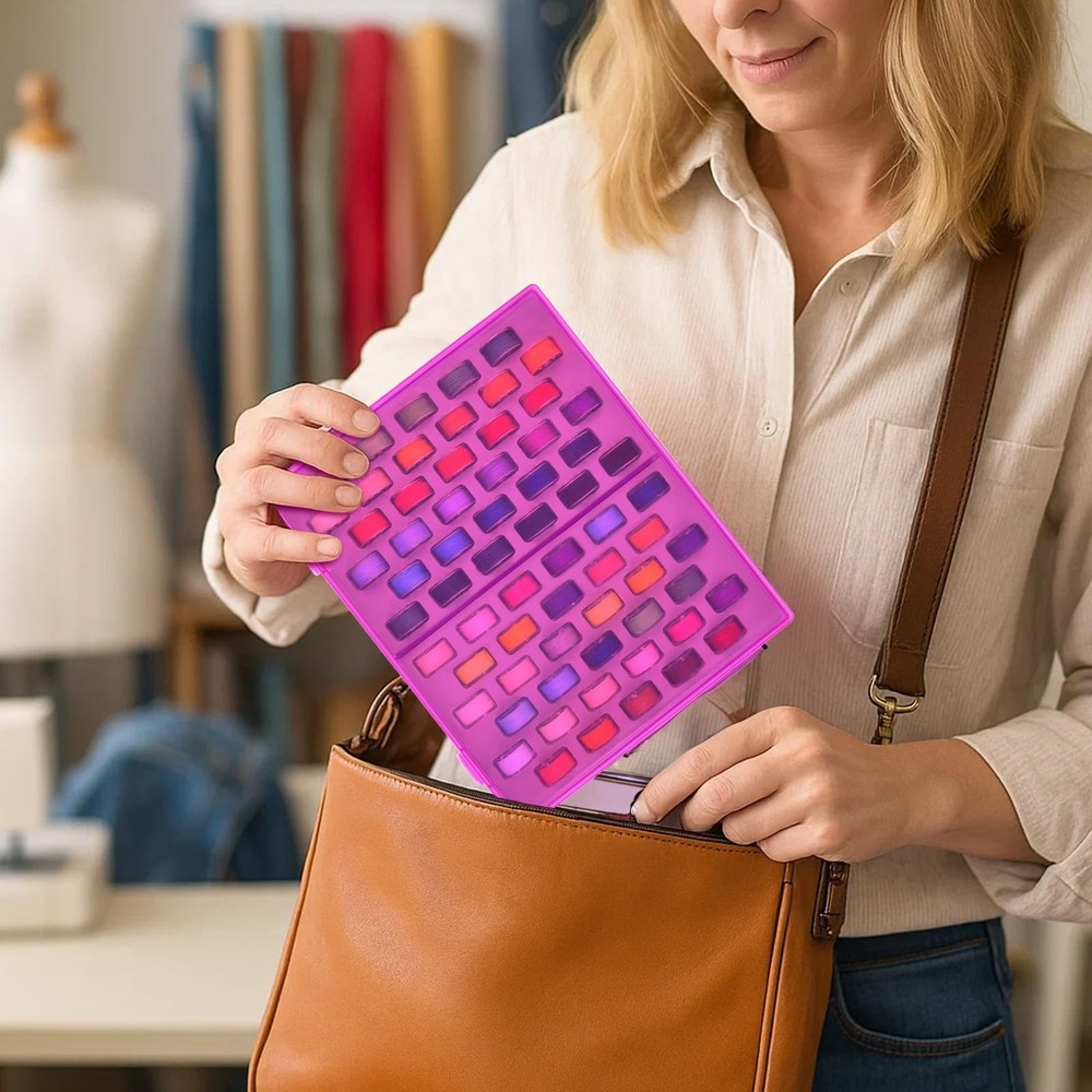 Bobbin Holder Case - 66 Pcs Bobbins Thread Storage Organizer Compatible with ...