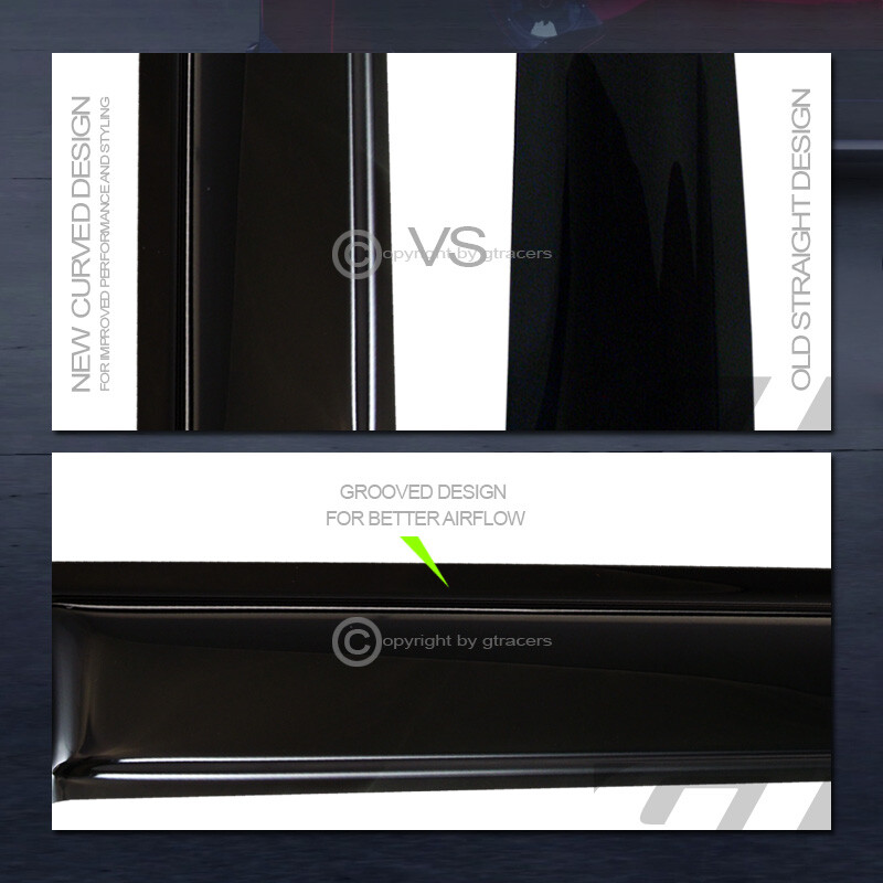 For 2007-2013 Chevy Silverado Ext Cab Sun/Rain Guard Deflector Window Visors 4Pc