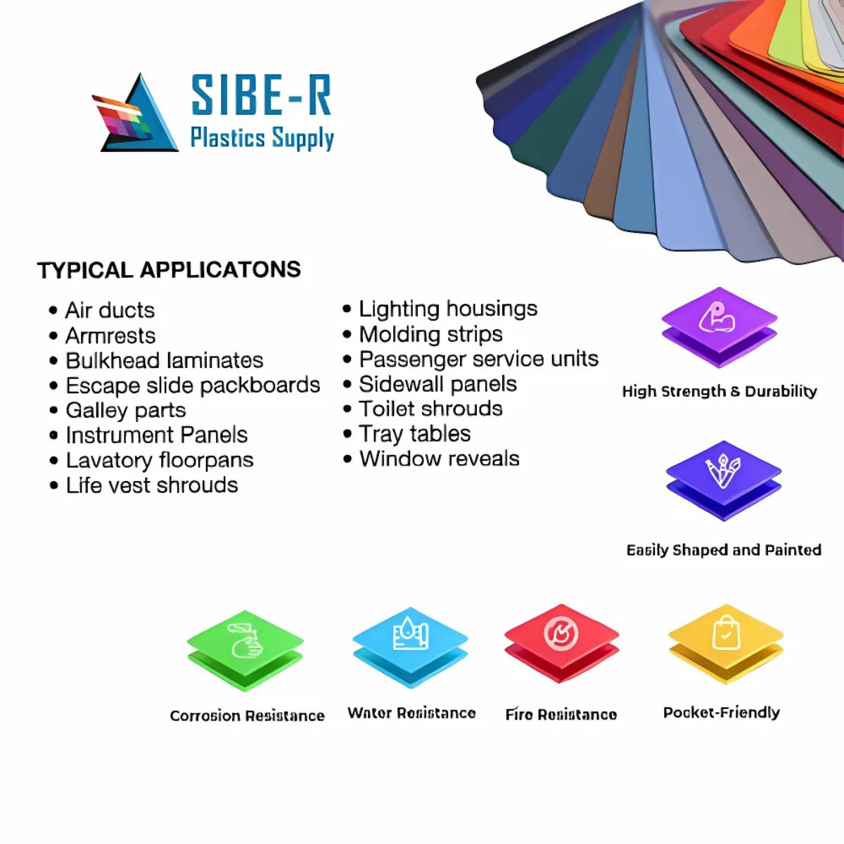 Kydex-V Plastic Sheet - Calcutta Black - Choose Your Size and Thickness