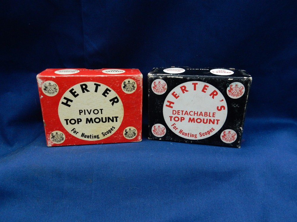 Lot of 2 Empty Herter Top Mount Boxes Nice