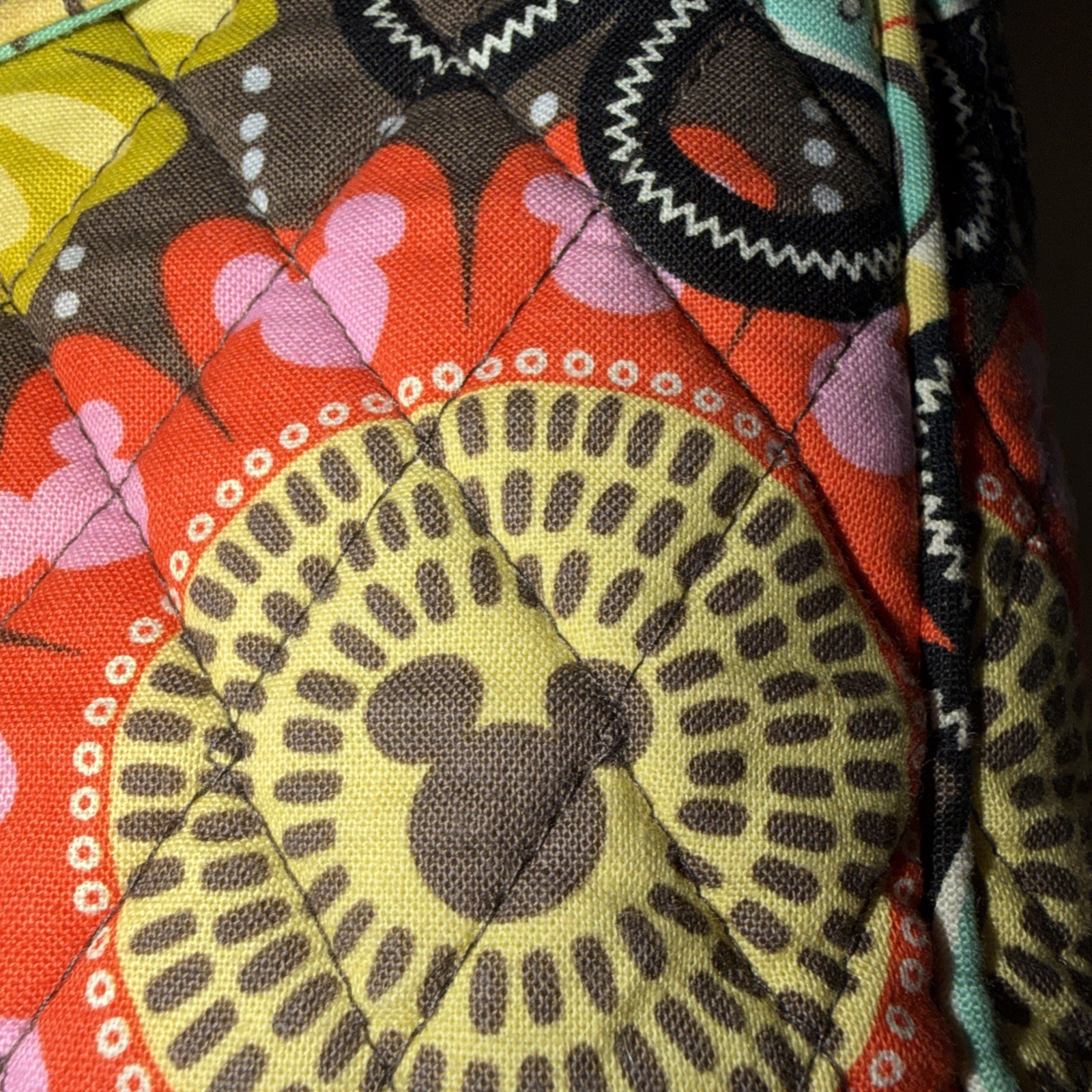 Vera Bradley Disney Parks Mickey's Perfect Petals Tablet Hipster Bag