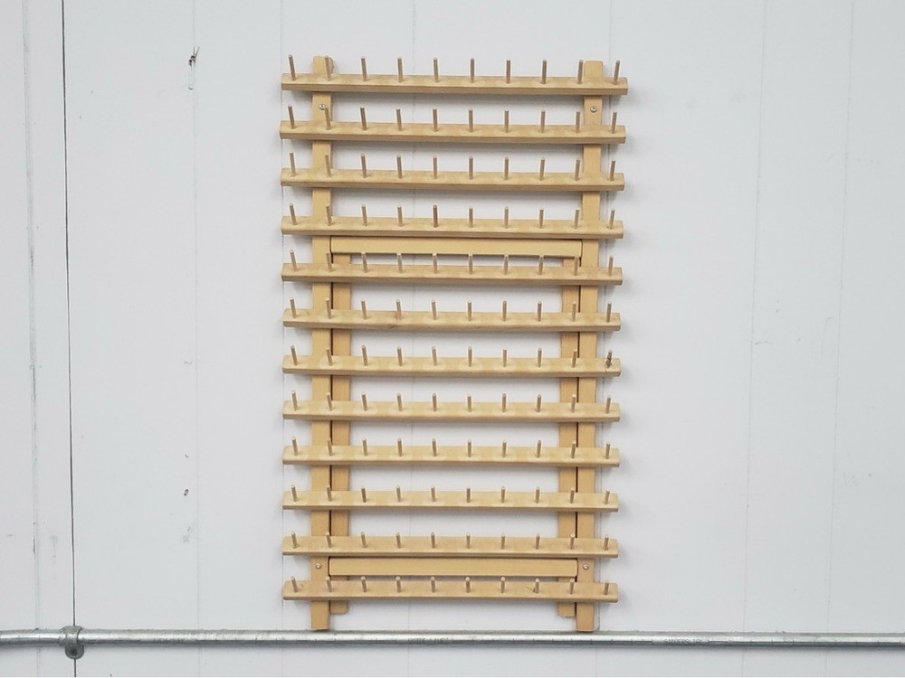 THREAD SPOOL RACK ORGANIZER Holds 120 Spools - WOOD