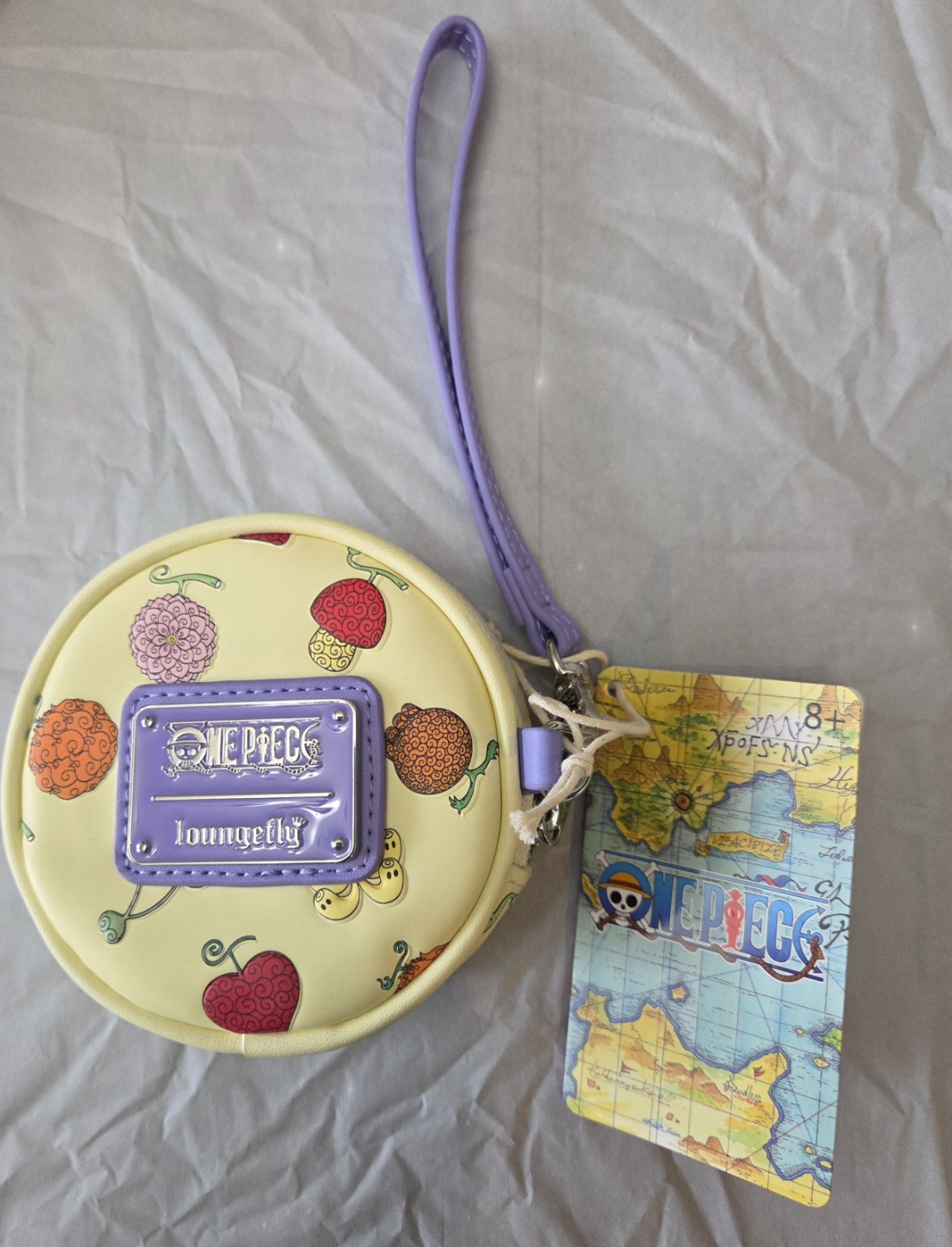 Loungefly One Piece Devil Fruit Allover Print Coin Purse-NWT