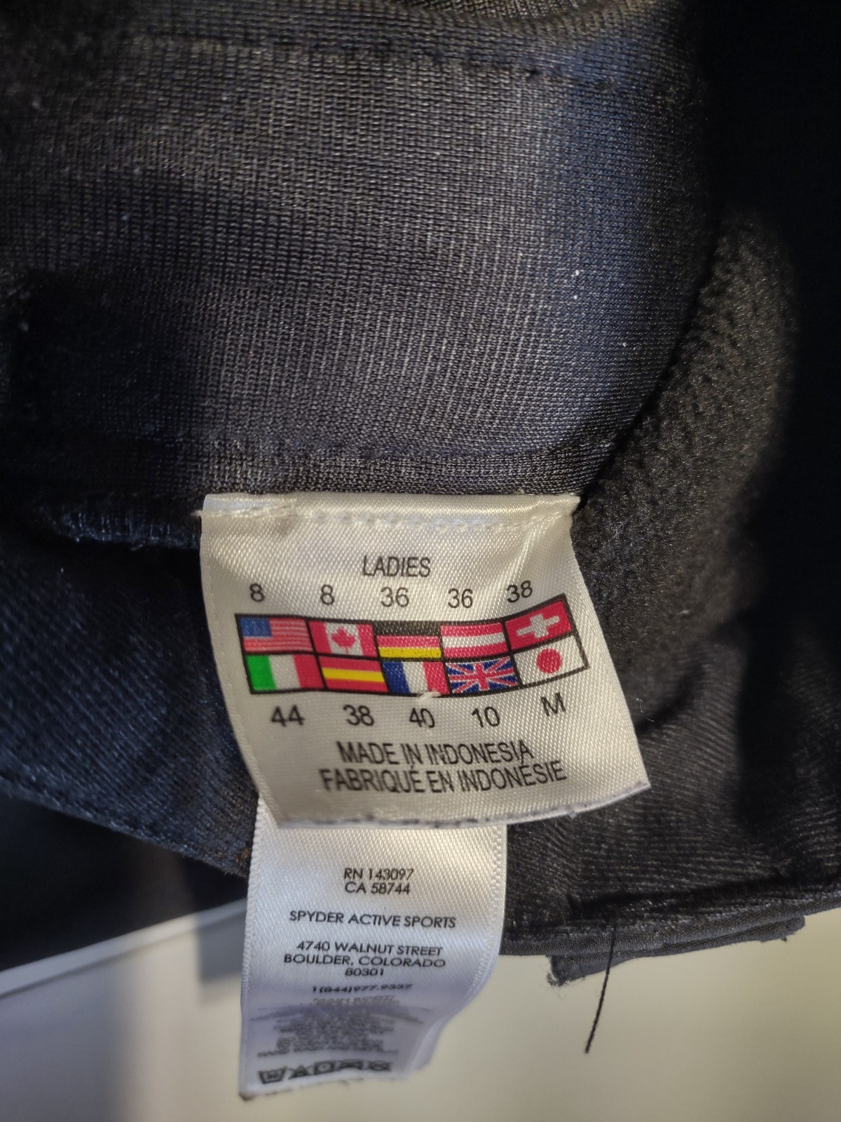 SPYDER - Winner Athletic Softshell Snow Pants - Black - Size 8