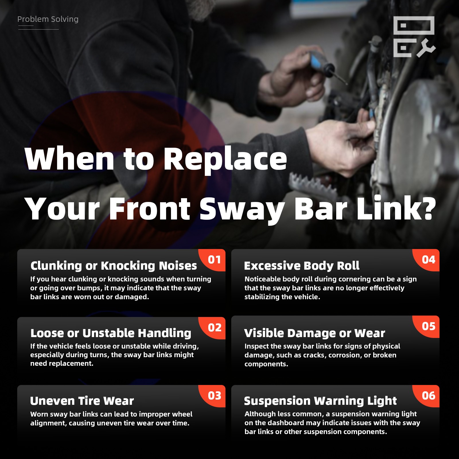 Front Stabilizer Sway Bar Kit For Ram 1500 Classic 2011 2012 2013 2014 2015-2018