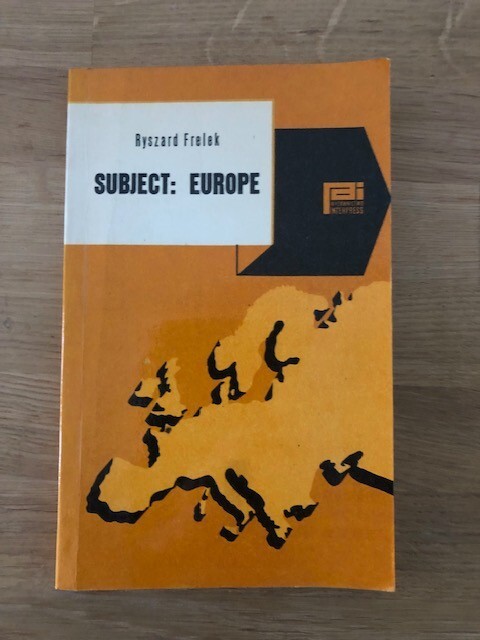 SUBJECT: EUROPE by RYSZARD FRELEK - P/B - 1971