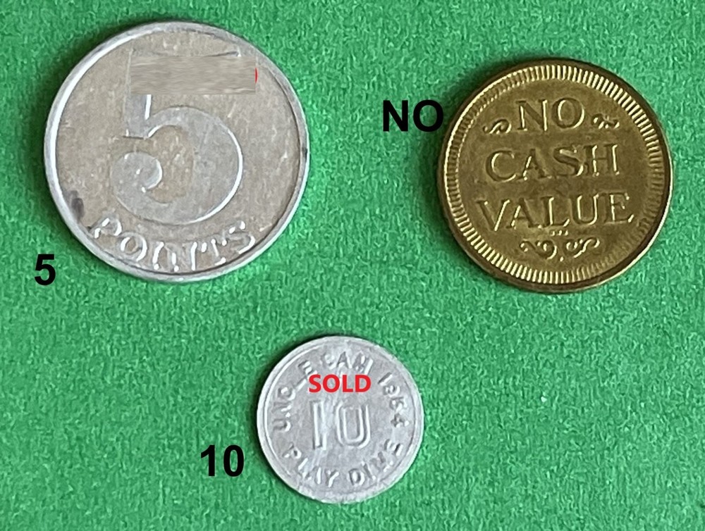 Coin / Select one token- Midway 5points or  Eagle. buy 2nd -ship Free