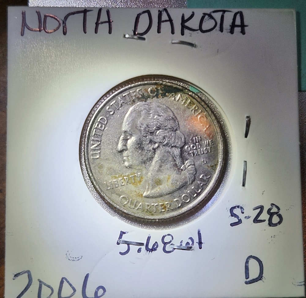2006 D North Dakota State Quarter - Error
