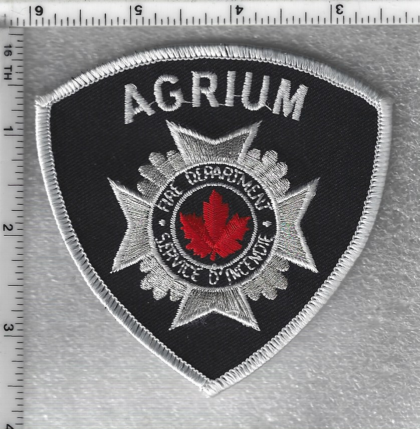 Agrium Fire Dept (Redwater Fertilizer Facility, Alberta, Canada) White Patch