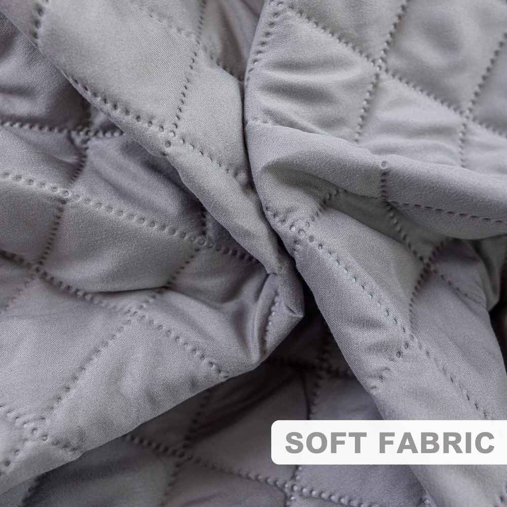 Soft Mattress Cover Solid Colored Bed Covers Waterproof  For Queen Size