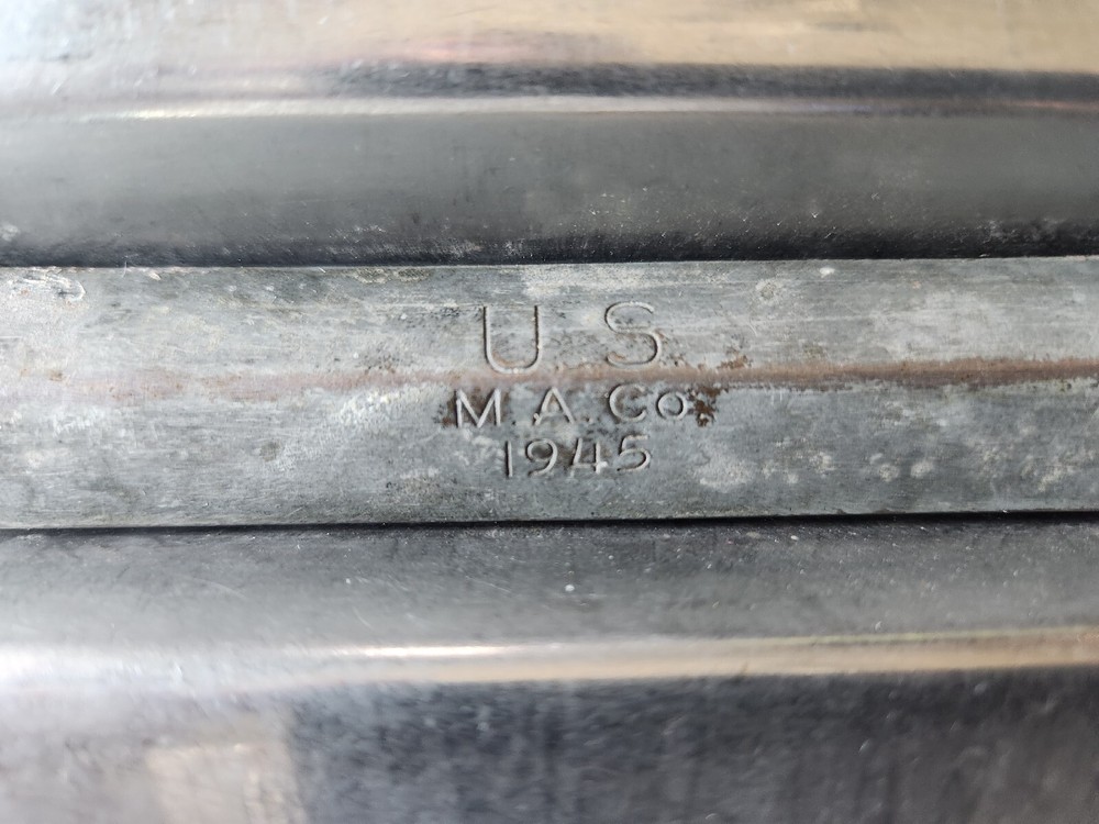 Mess Kit WWII Era M.A. & Co. 1945 With Knife Fork Spoon