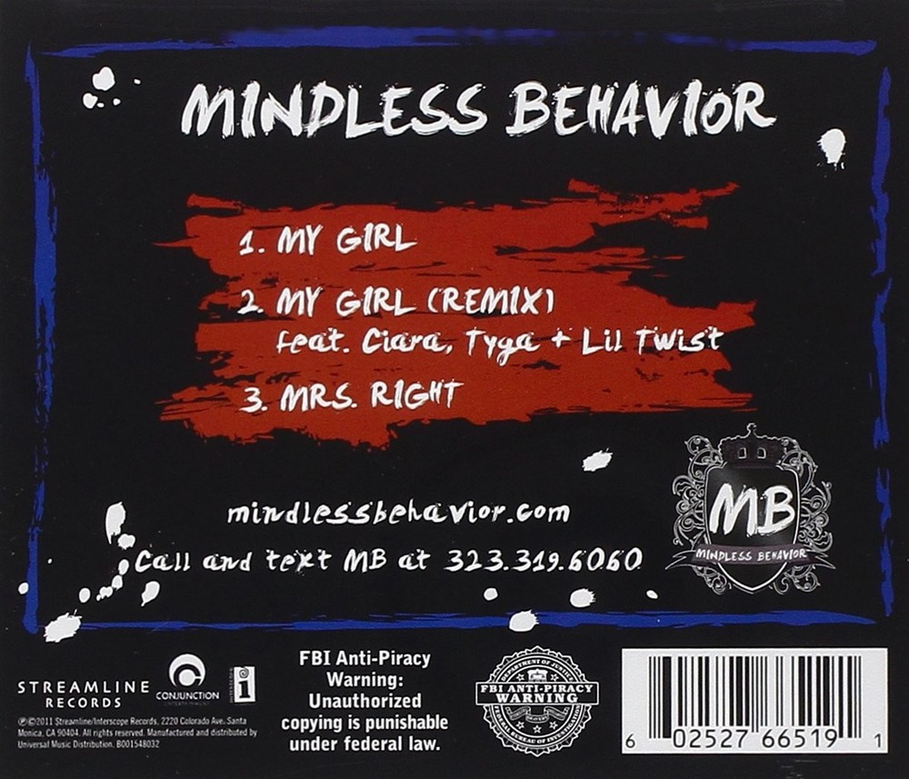 Mindless Behavior My Girl (CD)