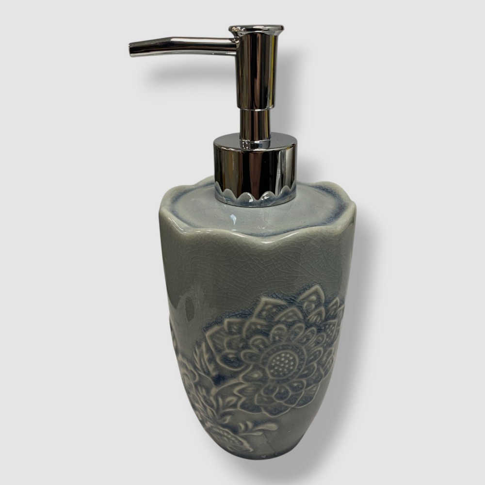 Decor Studio Gray Hannah-Denim 2-Piece Bath Accessory Set