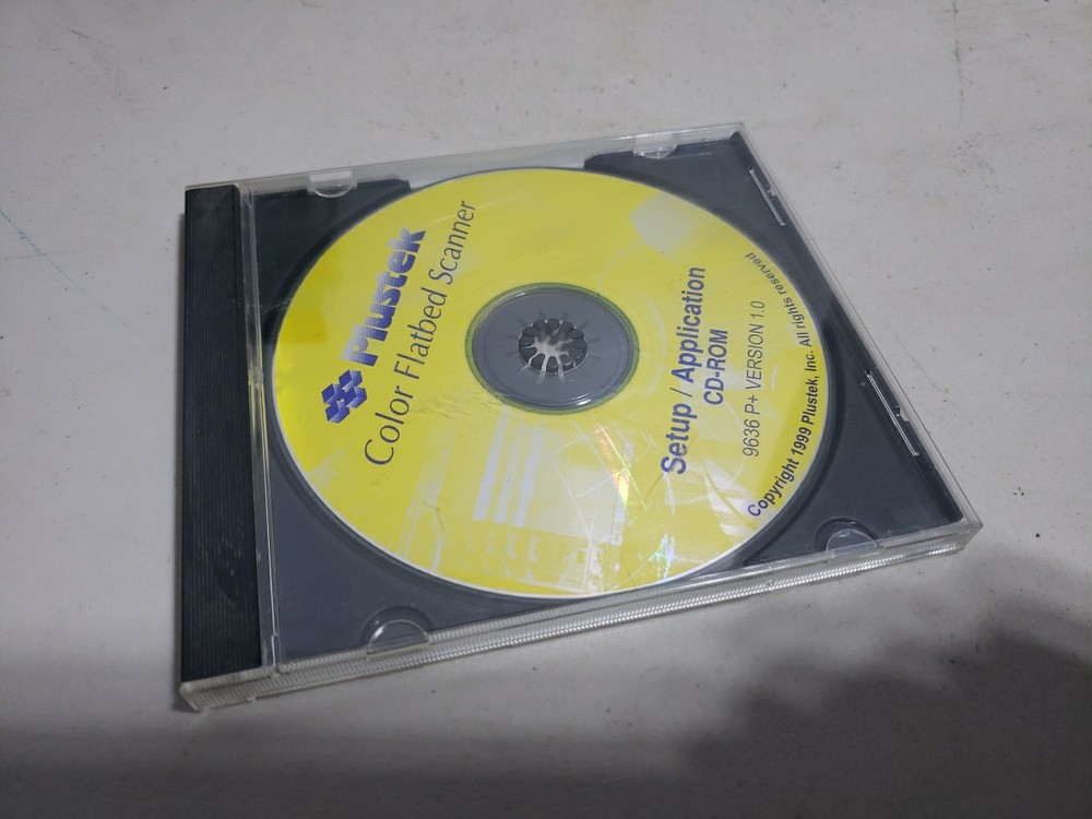 Plustek Color Flatbed Scanner 1999 PC Cd Rom Setup Application P+ Version 1.0