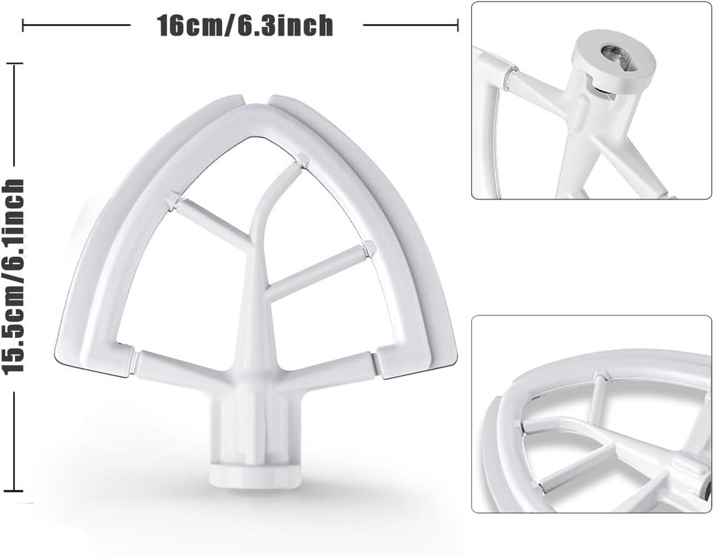 Durable Flex Edge Mixer Beater for 4.5-5 Quart KitchenAid - Ultimate Baking Tool
