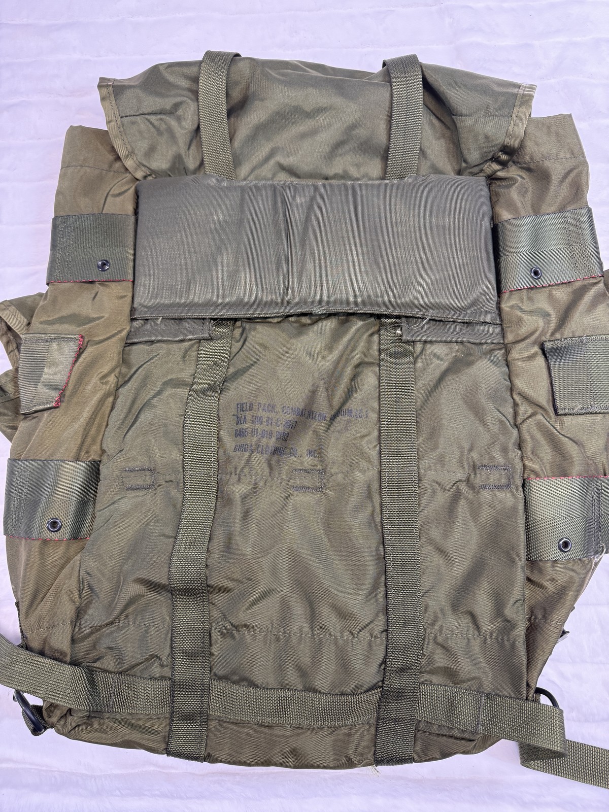 Vintage US Military ALICE Field Pack Medium Nylon Combat Backpack Army OD Green