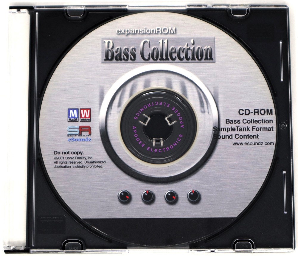 Sonic Reality Bass Collection SampleTank Format Sample/Sound Library/Sampling CD
