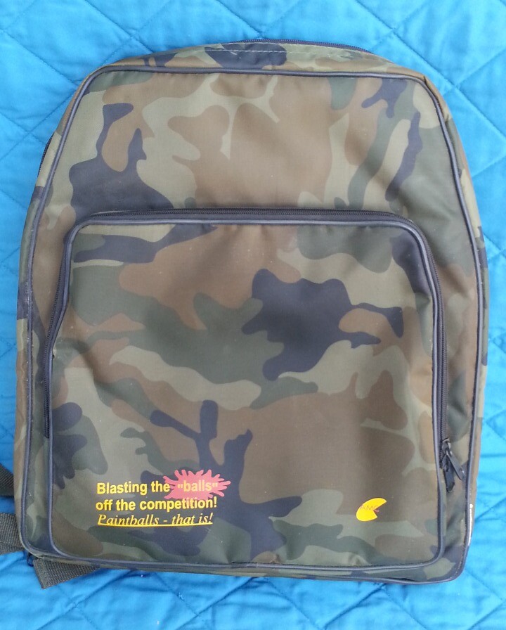 AMC paintball backpack padded + Spinloader red chest protector