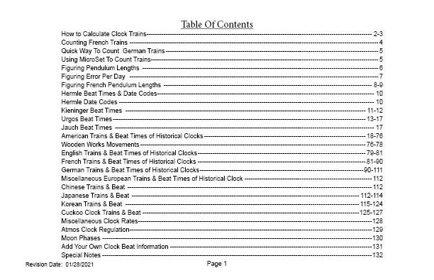 The Clockmaker's Beat Book 2021 by Jeff Hamilton, CMC