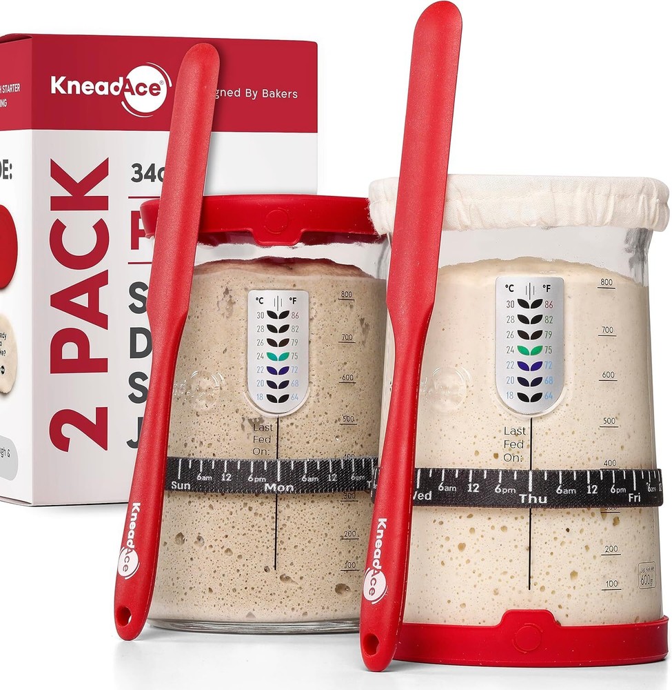 Professional Sourdough Bread Starter Kit with 5 Unique Features