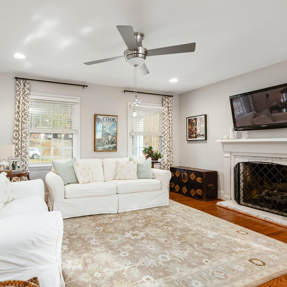 4PCS Ceiling Fan Pull Chain,14" Ceiling Fan Chain Extra Long with 4 Leaf Light B