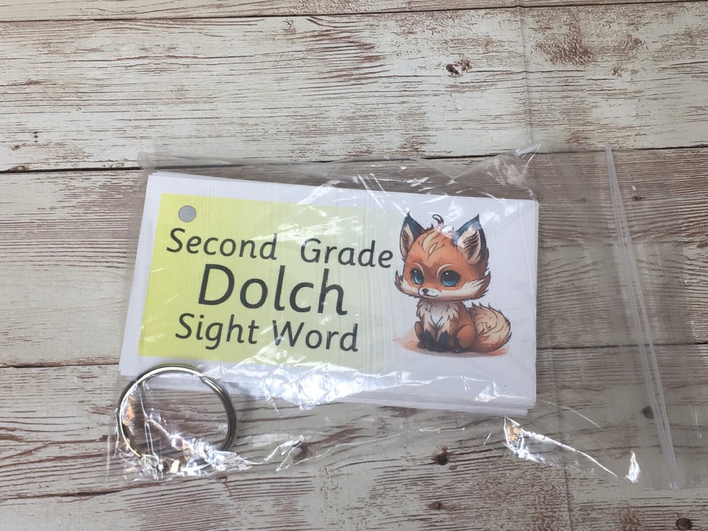Literacy Learning Resource Dolch Second Grade Sight Word and Ring - 46 words